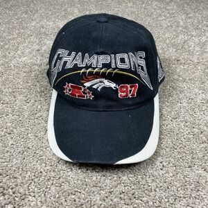 VTG Sports Specialties Denver Broncos 97 Champions Navy 90s Snapback Hat NFL EUC